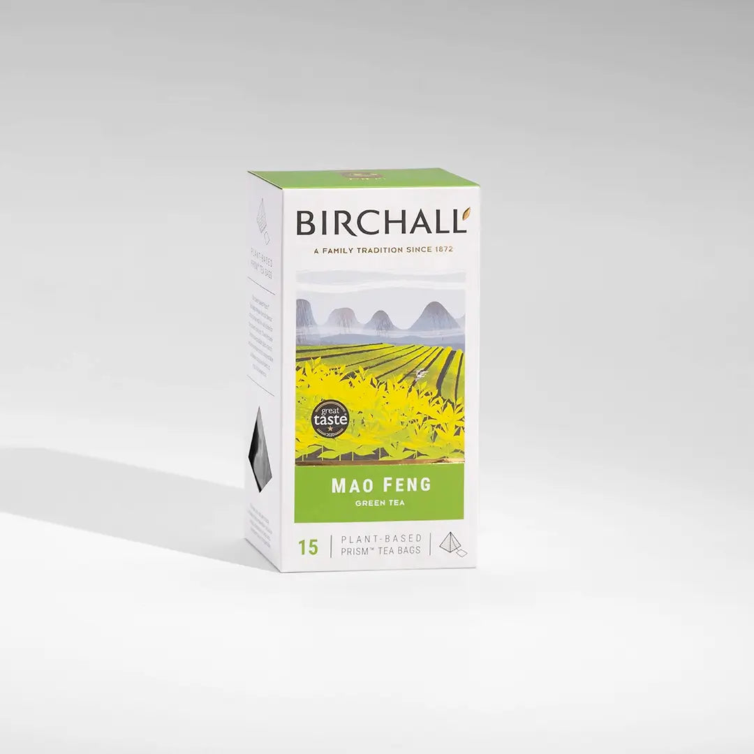 Birchall Mao Feng Green Tea Prism Tea Bags