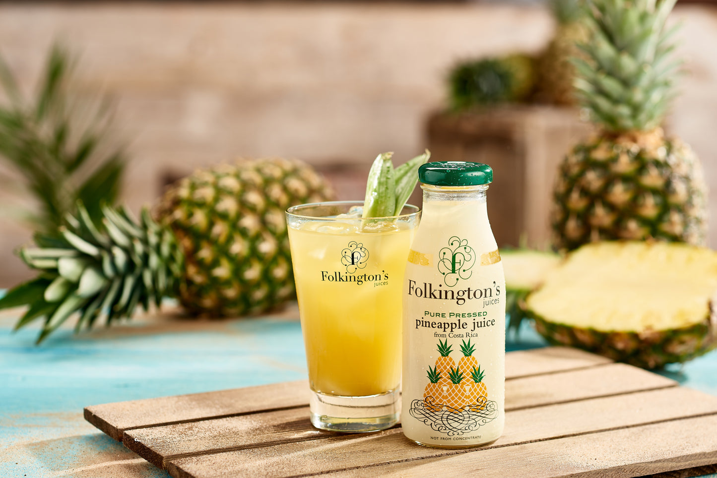 Folkingtons Pineapple Juice 12 x 250ml