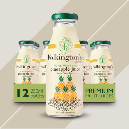 Folkingtons Pineapple Juice 12 x 250ml