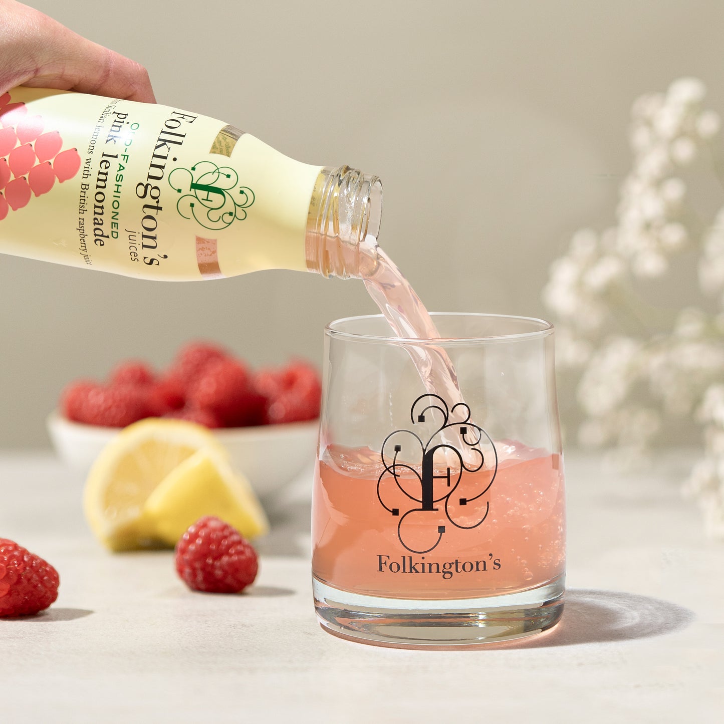 Folkingtons Pink Lemonade 12 x 250ml