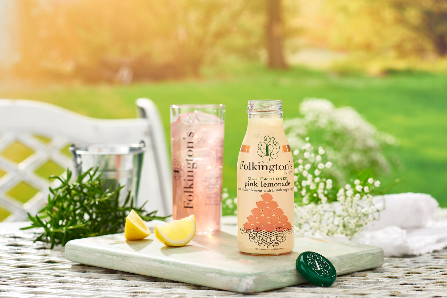 Folkingtons Pink Lemonade 12 x 250ml