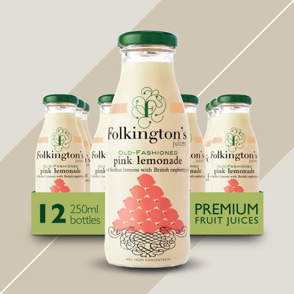 Folkingtons Pink Lemonade 12 x 250ml