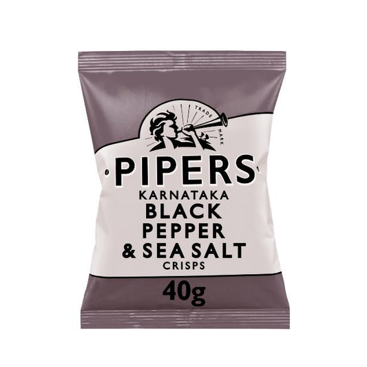Pipers Karnataka Black Pepper & Sea Salt 24 x 40g