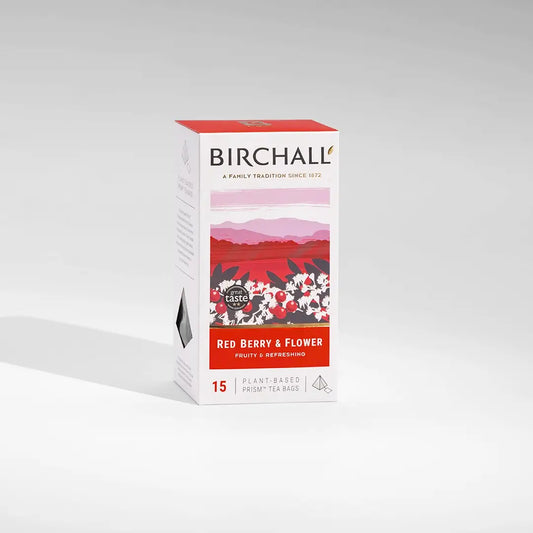 Birchall Red Berry & Flower Prism Tea Bags
