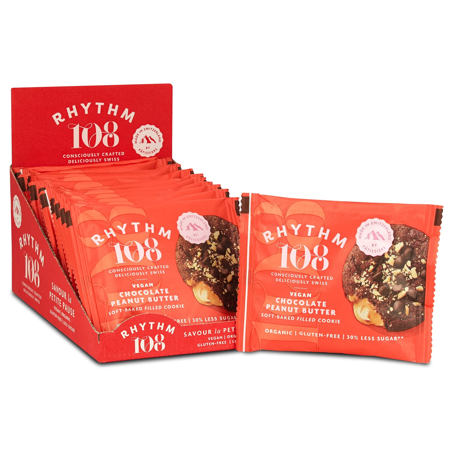 Rhythm 108 Chocolate Peanut Butter Cookie 12 x 50g