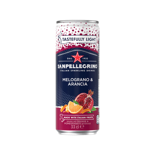 San Pellegrino Pomegranate & Orange Cans 24 x 330ml