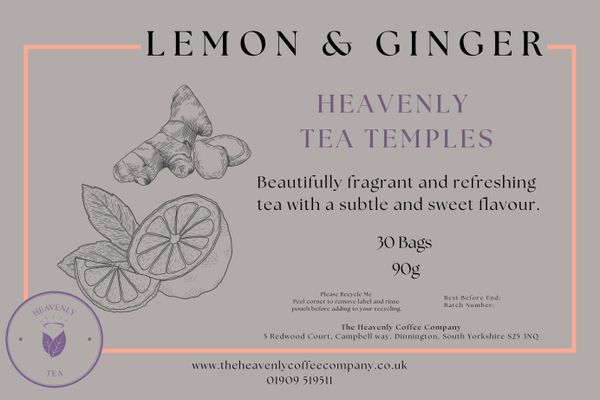 Heavenly Tea Temple - Lemon & Ginger x 30